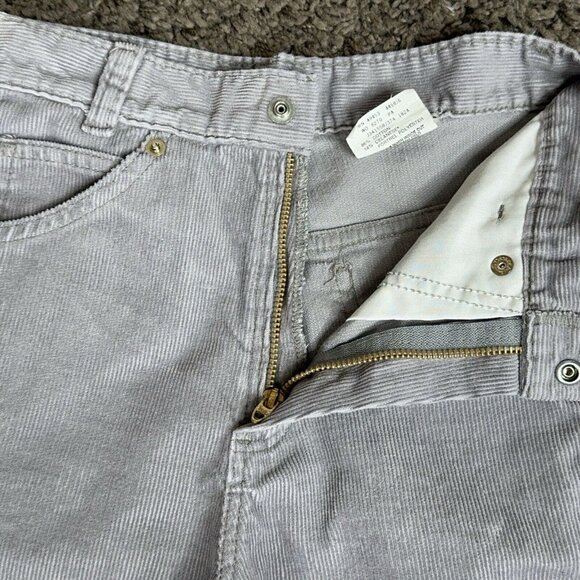 Vintage Girls Youth Corduroy Pants Lot of 2 Sz 8 JC Penny Red & Light Gray USA - Picture 11 of 16